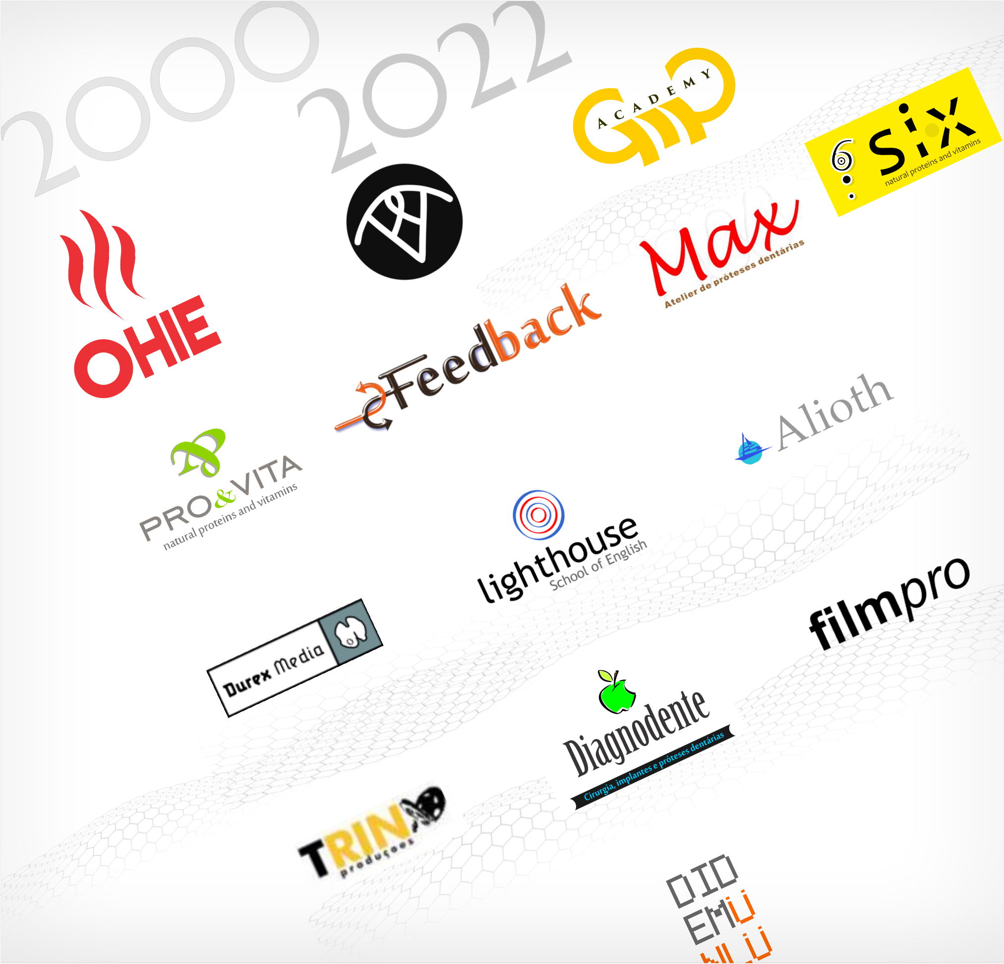 an image showing many logos made by Gian Mario Pintus